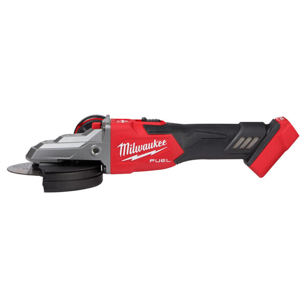 MILWAUKEE 2887-20 M18 FUEL 5" Flathead Braking Grinder, Slide Switch Lock-On - Image 3