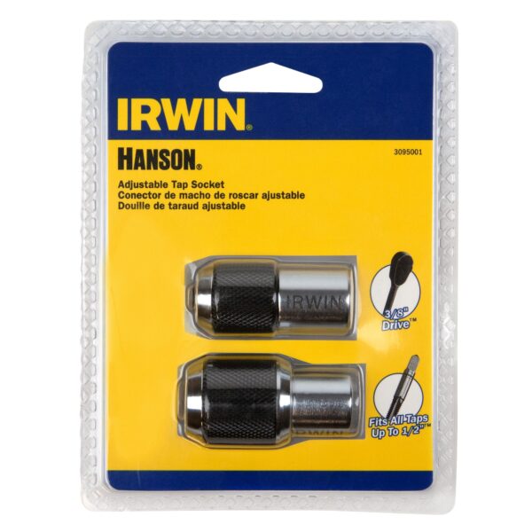 IRWIN 3095001 2PC Adjustable Tap Socket Set