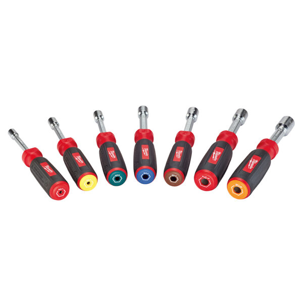 MILWAUKEE 48-22-2507 7 PC Magnetic HollowCore SAE Nut Driver Set