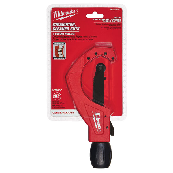 MILWAUKEE 48-22-4253 2-1/2" Quick Adjust Pipe Cutter - Image 3