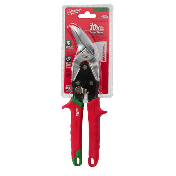 MILWAUKEE 48-22-4522 Right Cutting Offset Aviation Snips