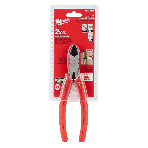 MILWAUKEE 48-22-6108 8" Diagonal Pliers - Image 2