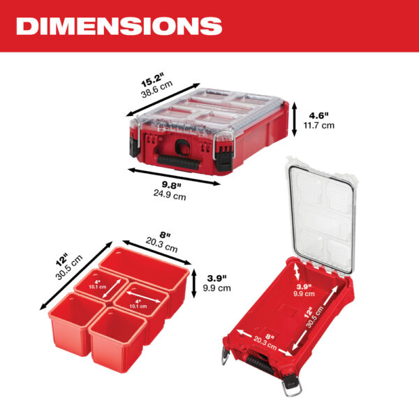 MILWAUKEE 48-22-8435 PACKOUT Compact Organizer - Image 2