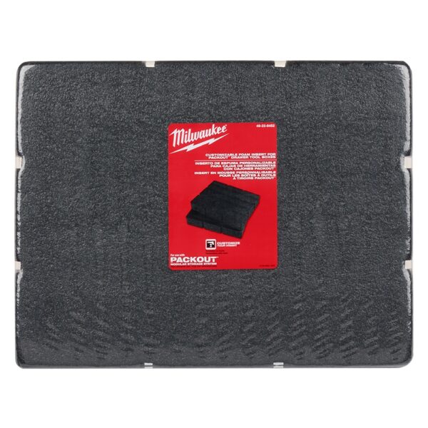 MILWAUKEE 48-22-8452 PACKOUT Customizable Foam Insert for Drawer Tool Boxes