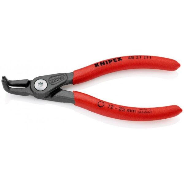 KNIPEX 48 21 J11 Precision Circlip Pliers Int 90° Angled 15/32" - 1" Bore Dia