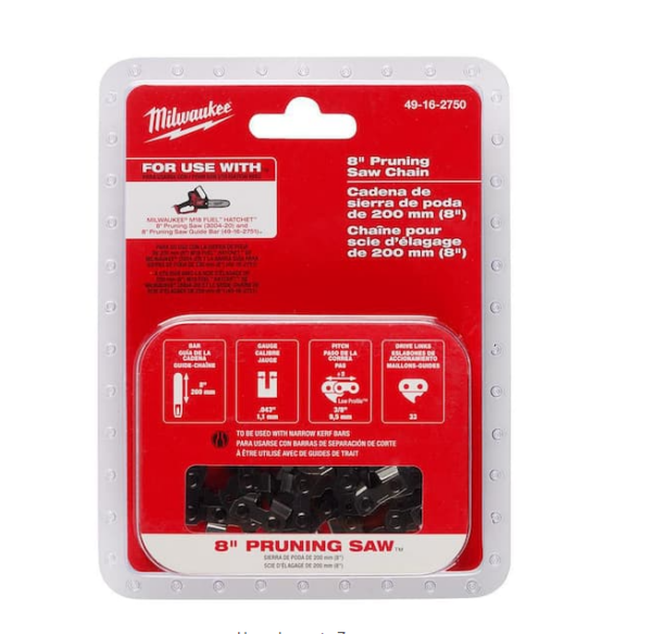 MILWAUKEE 49-16-2750  8" Pruning Saw Chain