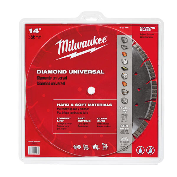 MILWAUKEE 49-93-7140 14" Diamond Universal Segmented-Turbo