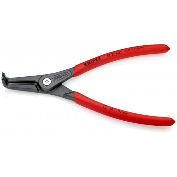 KNIPEX 49 21 A31 Snap Ring Pliers External 90 Degree 8-1/4" - Image 2