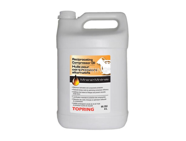 TOPRING 69.204 Reciprocating Compressor Lubricant (4L)