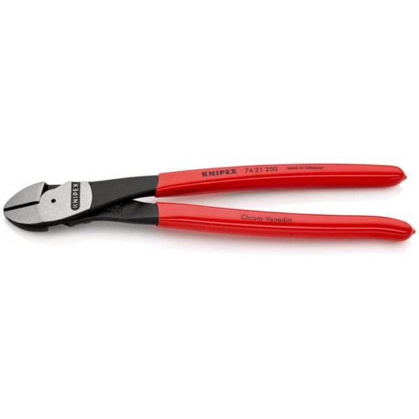 KNIPEX 74 21 250 SBA - 10", High Leverage Angled Diagonal Cutters