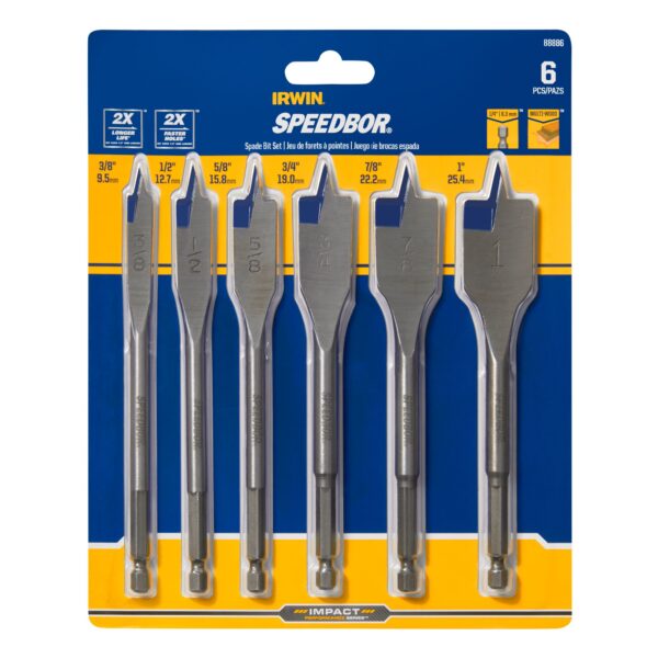 IRWIN 88886 6Pc Flat Bit Set