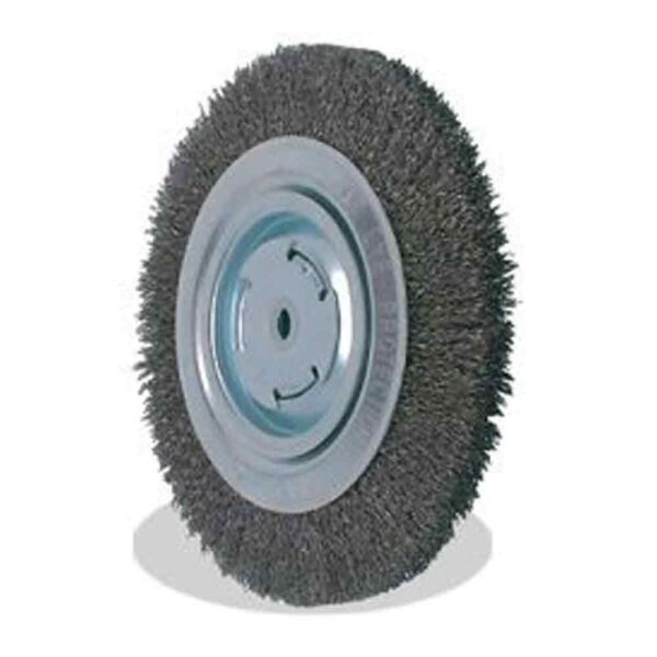 PEARL CLBW610E 6" x 3/4" x 2" Wire Wheel for Bench Grinder Crimped EXV