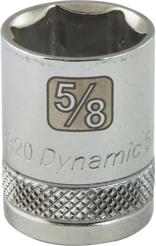 DYNAMIC TOOLS D008320 3/8" Drive 6Pt 5/8" Chrome Socket