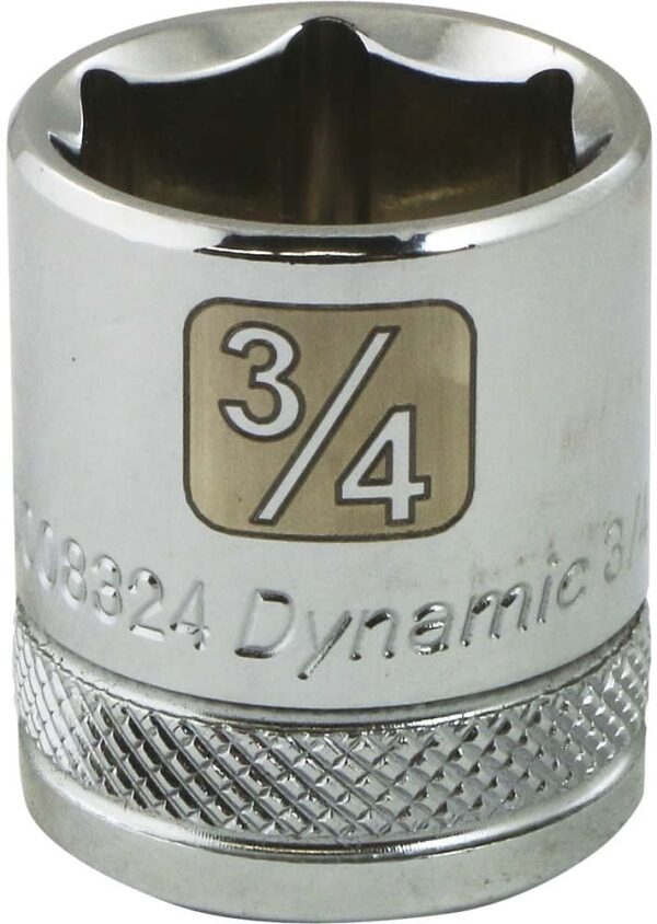 DYNAMIC TOOLS D008324 3/8" Drive 6Pt 3/4" Chrome Socket