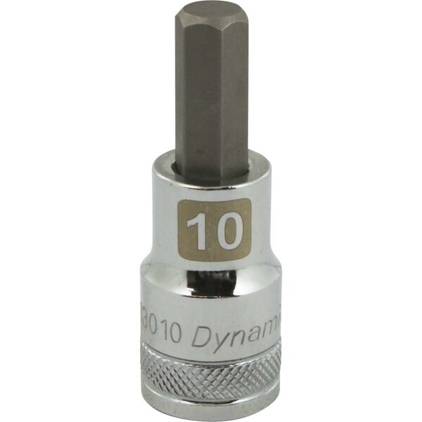 DYNAMIC TOOLS D013010 1/2" Drive 10mm Hex Bit Socket