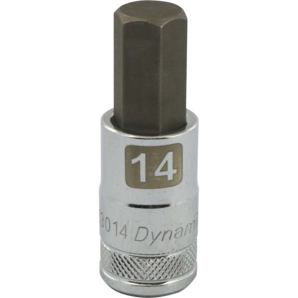 DYNAMIC TOOLS D013014 1/2" Drive 14mm Hex Bit Socket