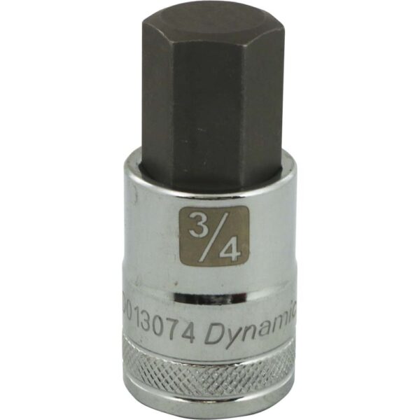 DYNAMIC TOOLS D013074 1/2" Drive 3/4" Hex Bit Socket