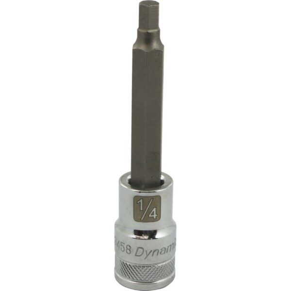 DYNAMIC TOOLS D013458 1/2" Drive 1/4" Hex Bit Socket Long