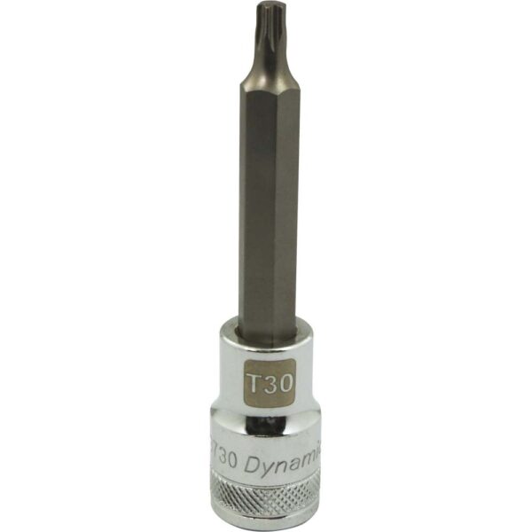 DYNAMIC TOOLS D013730 1/2" Drive Bit Socket 30 Torx Long