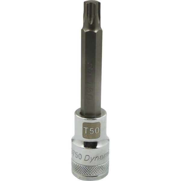 DYNAMIC TOOLS D013750 1/2" Drive Bit Socket 50 Torx Long