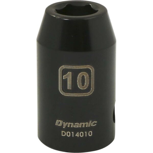 DYNAMIC TOOLS D014010 1/2" Drive 6Pt 10mm Impact Socket