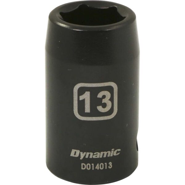 DYNAMIC TOOLS D014013 1/2" Drive 6Pt 13mm Impact Socket