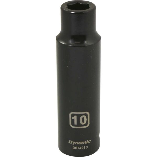 DYNAMIC TOOLS D014210 1/2" Drive 6Pt 10mm Deep Impact Socket