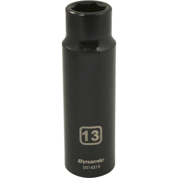 DYNAMIC TOOLS D014213 1/2" Drive 6Pt 13mm Deep Impact Socket