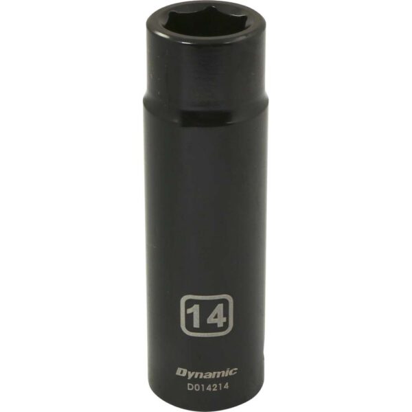 DYNAMIC TOOLS D014214 1/2" Drive 6Pt 14mm Deep Impact Socket