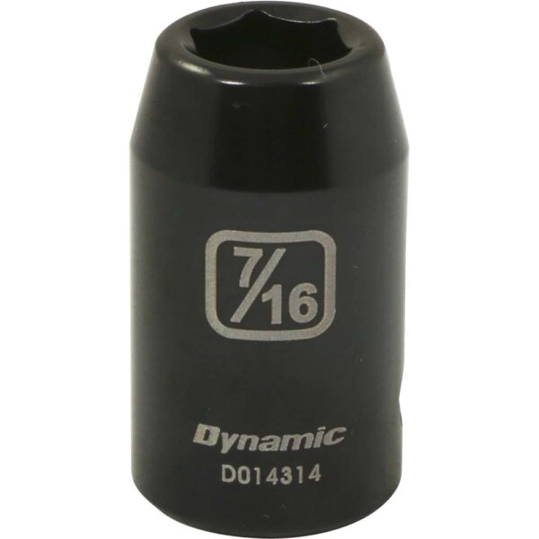 DYNAMIC TOOLS D014314 1/2" Drive 6Pt 7/16" Impact Socket