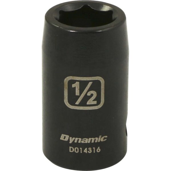 DYNAMIC TOOLS D014316 1/2" Drive 6Pt 1/2" Impact Socket