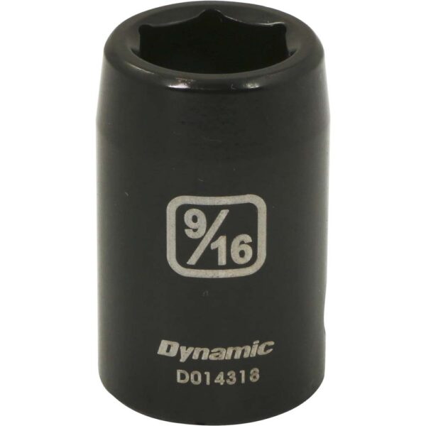 DYNAMIC TOOLS D014318 1/2" Drive 6Pt 9/16" Impact Socket