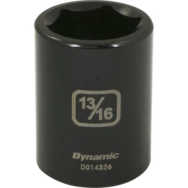 DYNAMIC TOOLS D014326 1/2" Drive 6Pt 13/16" Impact Socket