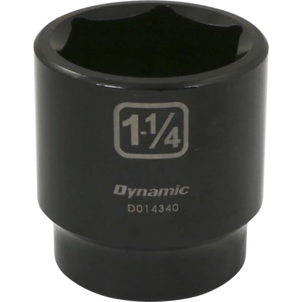 DYNAMIC TOOLS D014340 1/2" Drive 6Pt 1-1/4" Impact Socket