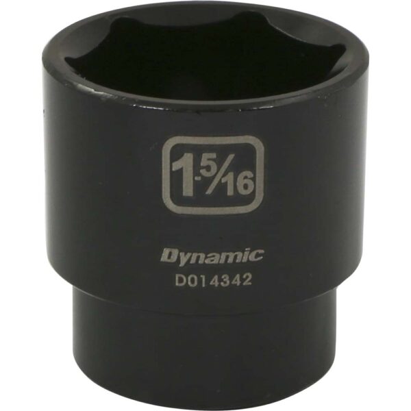 DYNAMIC TOOLS D014342 1/2" Drive 6Pt 1-5/16" Impact Socket