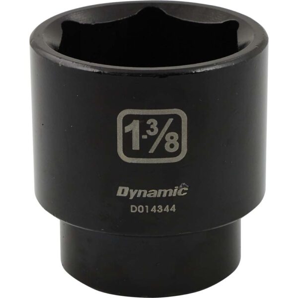 DYNAMIC TOOLS D014344 1/2" Drive 6Pt 1-3/8" Impact Socket