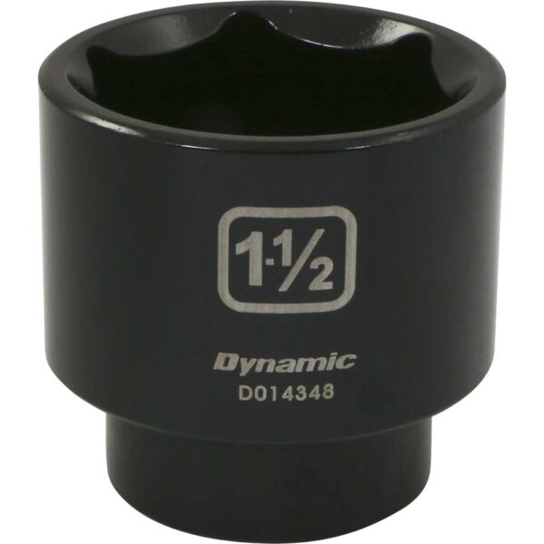 DYNAMIC TOOLS D014348 1/2" Drive 6Pt 1-1/2" Impact Socket