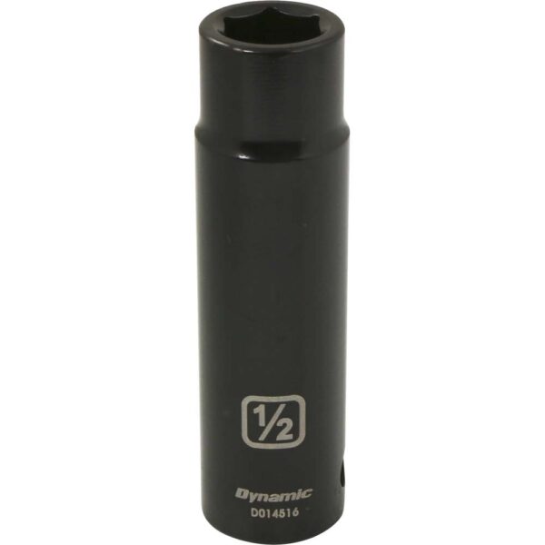 DYNAMIC TOOLS D014516 1/2" Drive 6Pt 1/2" Deep Impact Socket