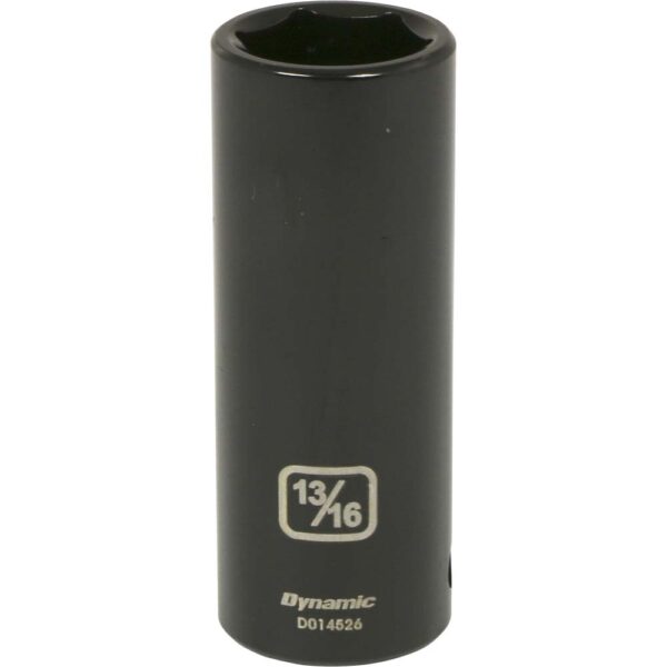 DYNAMIC TOOLS D014526 1/2" Drive 6Pt 13/16" Deep Impact Socket