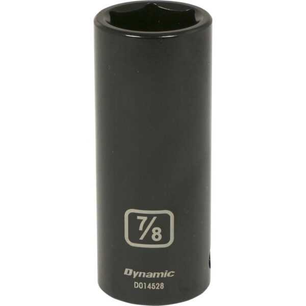 DYNAMIC TOOLS D014528 1/2" Drive 6Pt 7/8" Deep Impact Socket