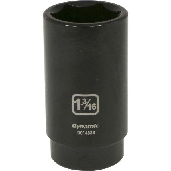 DYNAMIC TOOLS D014538 1/2" Drive 6Pt 1-3/16" Deep Impact Socket