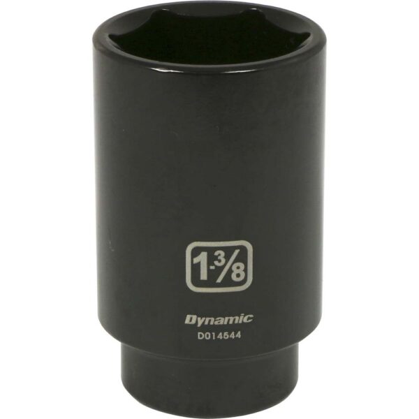 DYNAMIC TOOLS D014544 1/2" Drive 6Pt 1-3/8" Deep Impact Socket