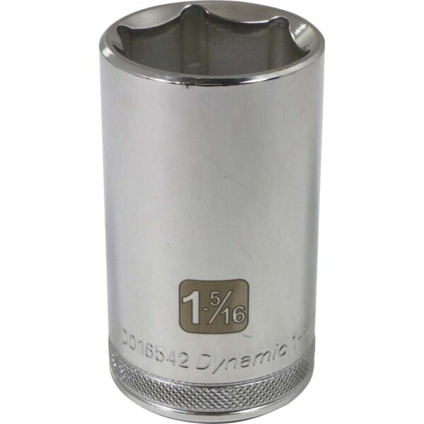 DYNAMIC TOOLS D016542 1/2" Drive 6Pt 1-5/16" Deep Chrome Socket