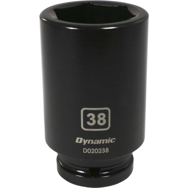 DYNAMIC TOOLS D020238 3/4" Drive 6Pt 38mm Deep Impact Socket