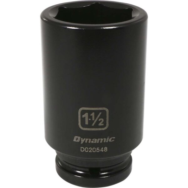 DYNAMIC TOOLS D020548 3/4" Drive 6Pt 1-1/2" Deep Impact Socket