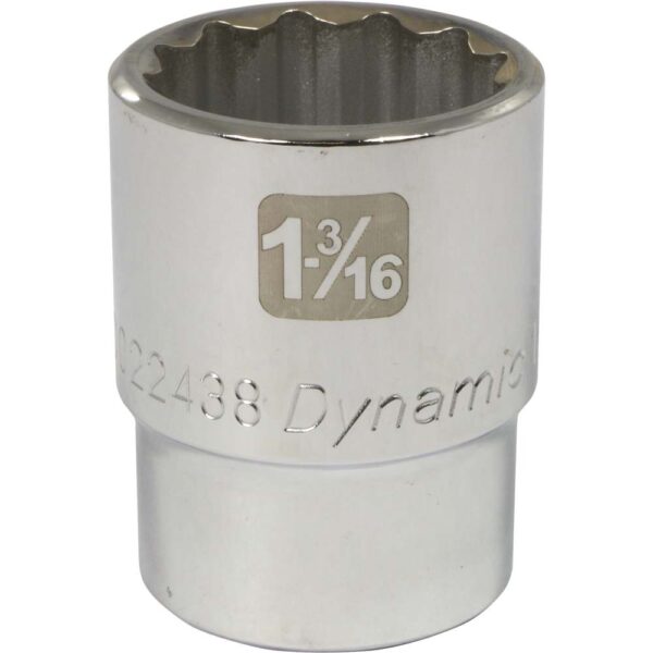 DYNAMIC TOOLS D022438 3/4" Drive 12Pt 1-3/16" Chrome Socket