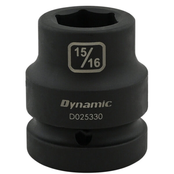 DYNAMIC TOOLS D025330 1" Drive 6Pt 15/16" Standard Impact Socket