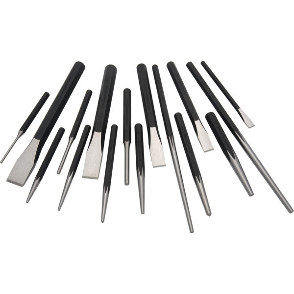 DYNAMIC TOOLS D058203 16Pc Punch and Chisel Set