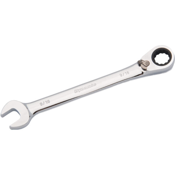 DYNAMIC TOOLS D076018 9/16" Reversible Combination Ratcheting Wrench