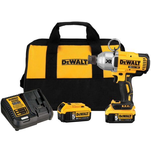 DEWALT DCF898P2 20V High Torque 7/16" Impact Wrench Kit w/2 - 5.0Ah Batteries